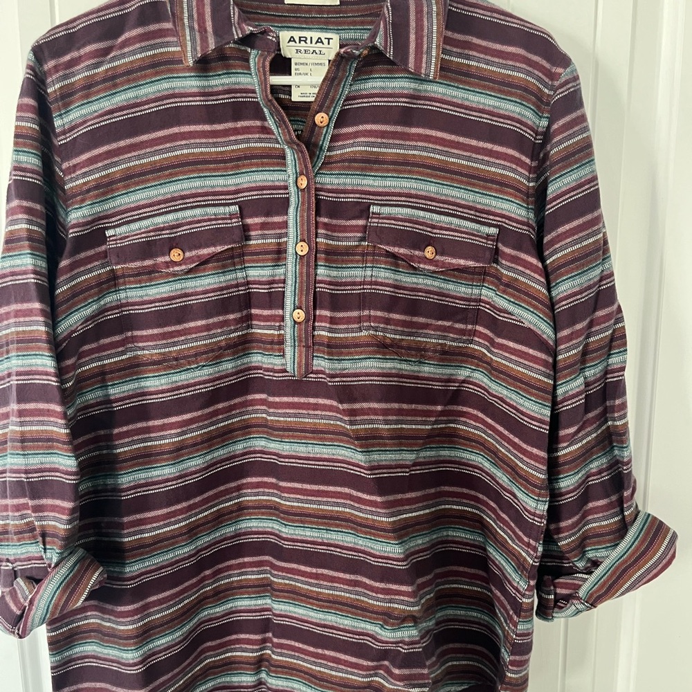 Ariat Women’s Multicolor Striped Button Down Shirt